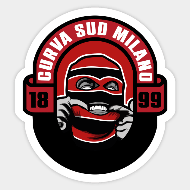 curva sud milano Sticker by lounesartdessin